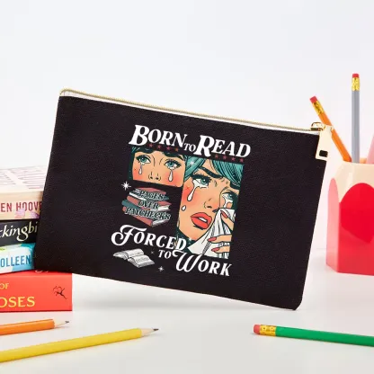 Pagewings Born To Read Bookish Pouch