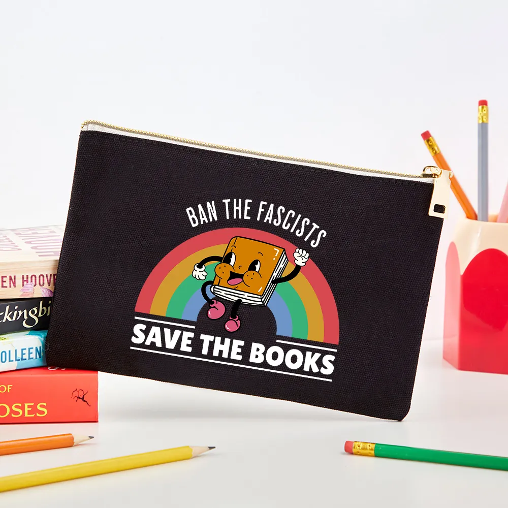 Pagewings Ban The Fascists Save The Books Pouch