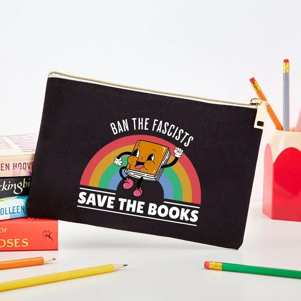 Pagewings Ban The Fascists Save The Books Pouch