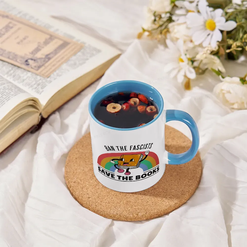 Pagewings Ban The Fascists Save The Books Mug