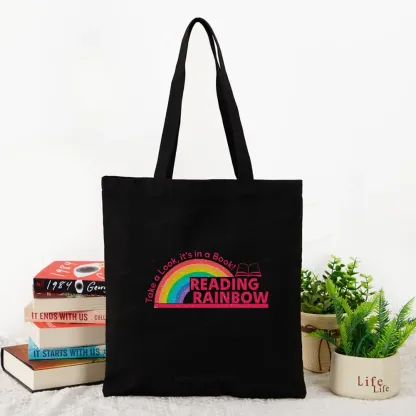Pagewings Reading Rainbow Tote Bag