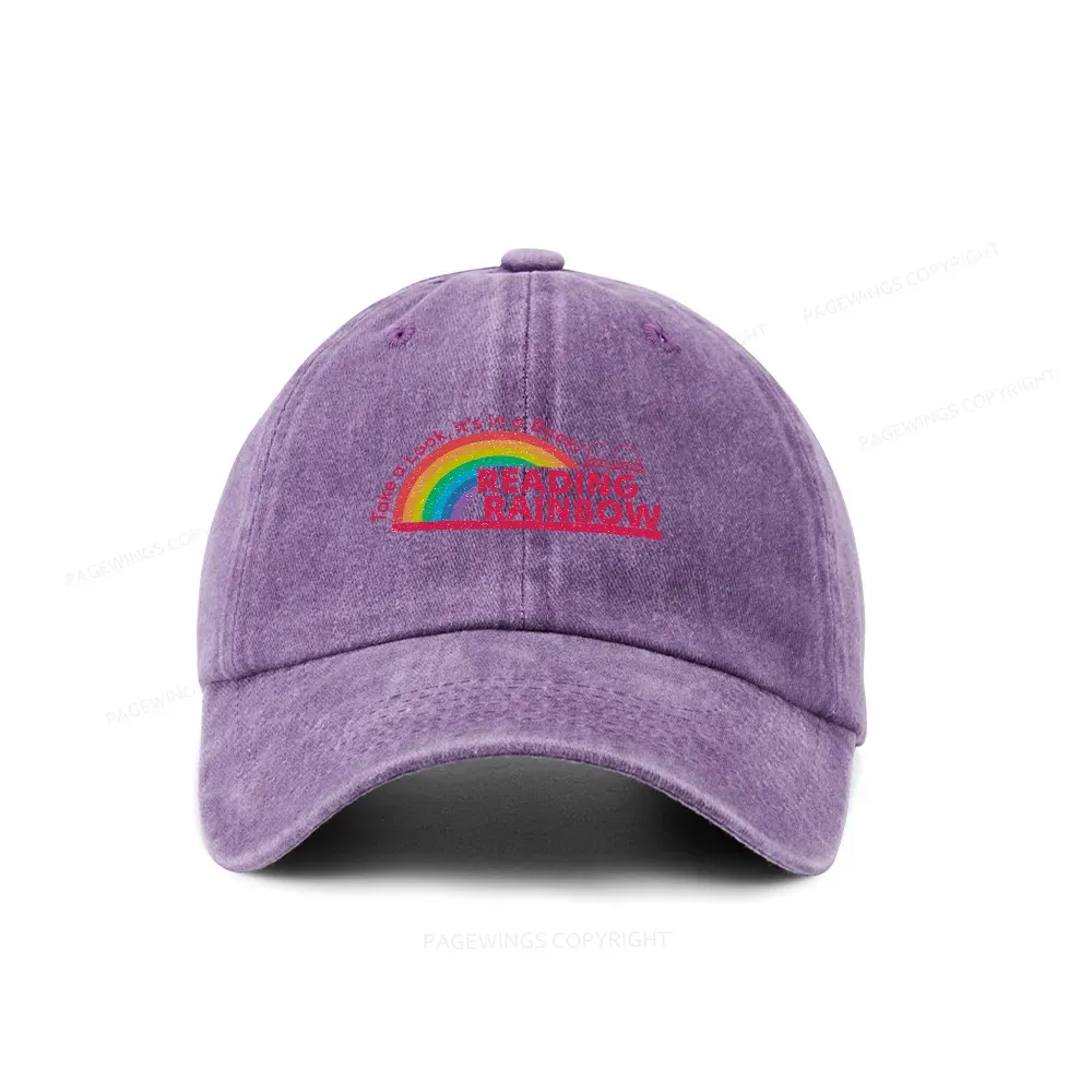 Pagewings Reading Rainbow Washed Cap