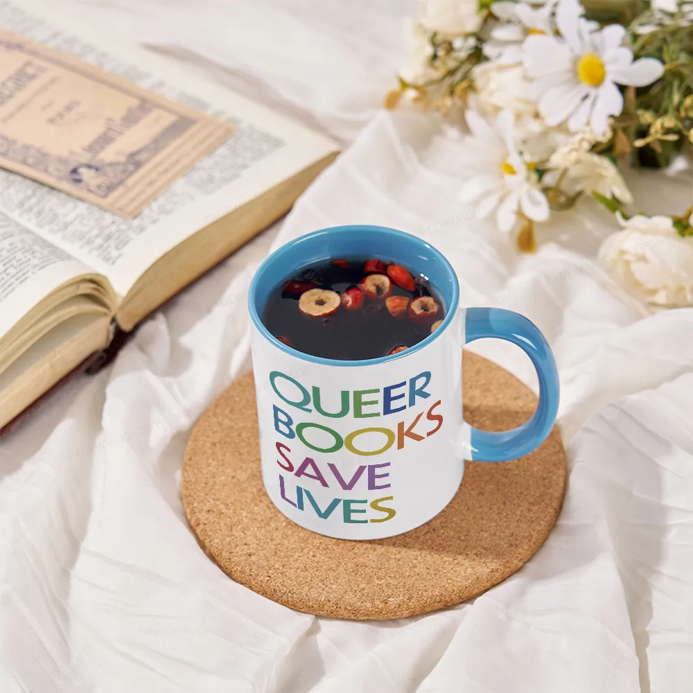 Pagewings Queer Books Save Lives Mug