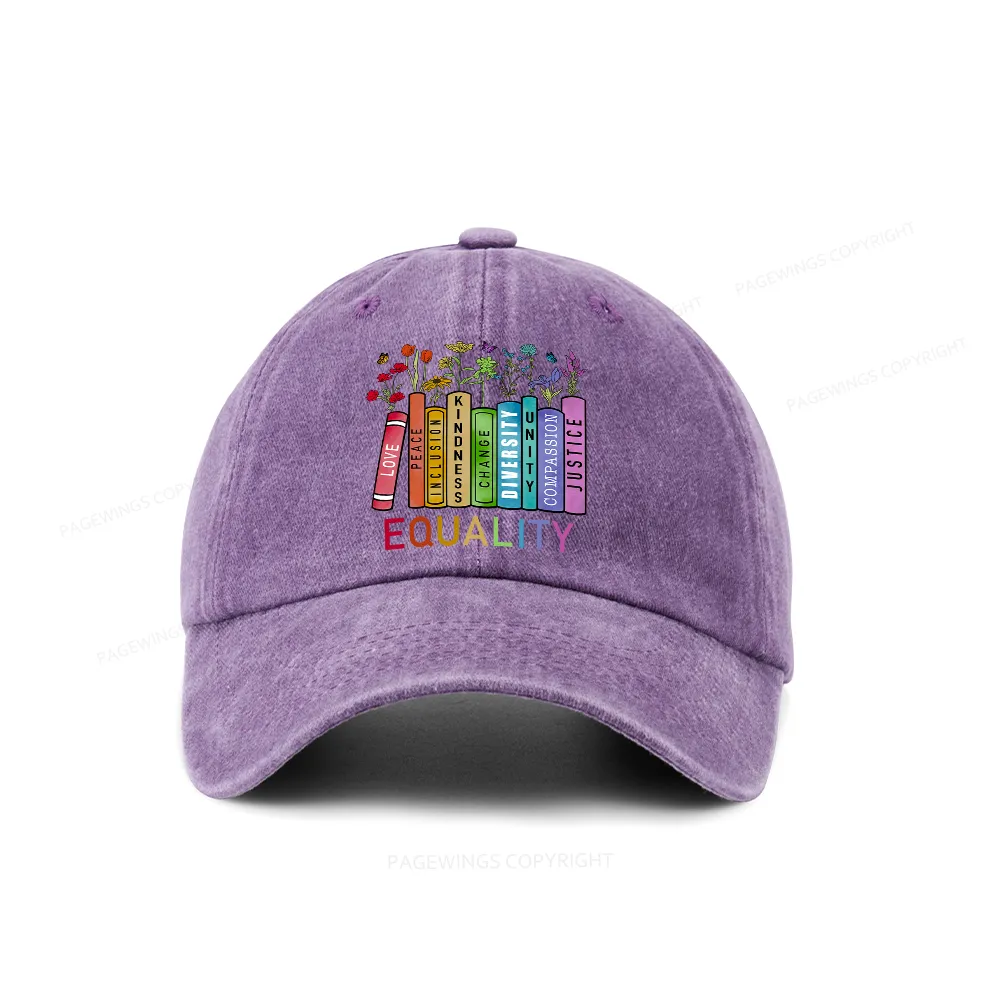 Pagewings Equal Rights Washed Cap