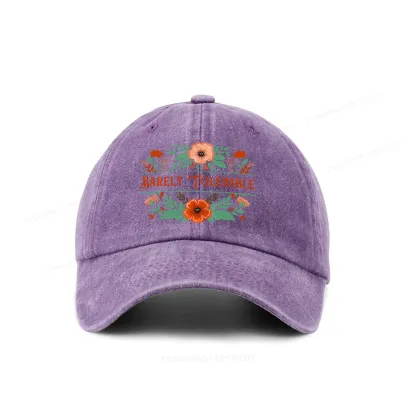 Pagewings Barely Tolerable Book Lover Bookish Washed Cap