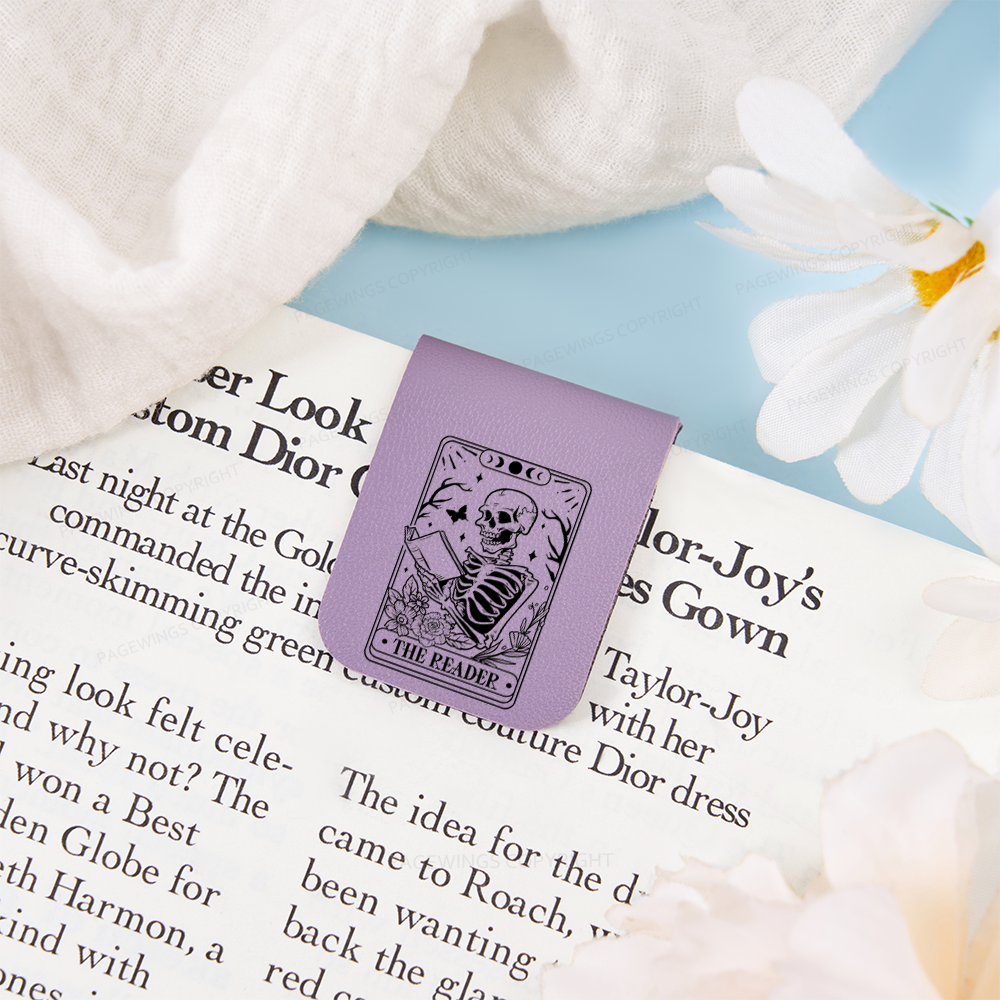Pagewings Halloween The Reader Tarot Card Feathers Quotes Magnetic Bookmark