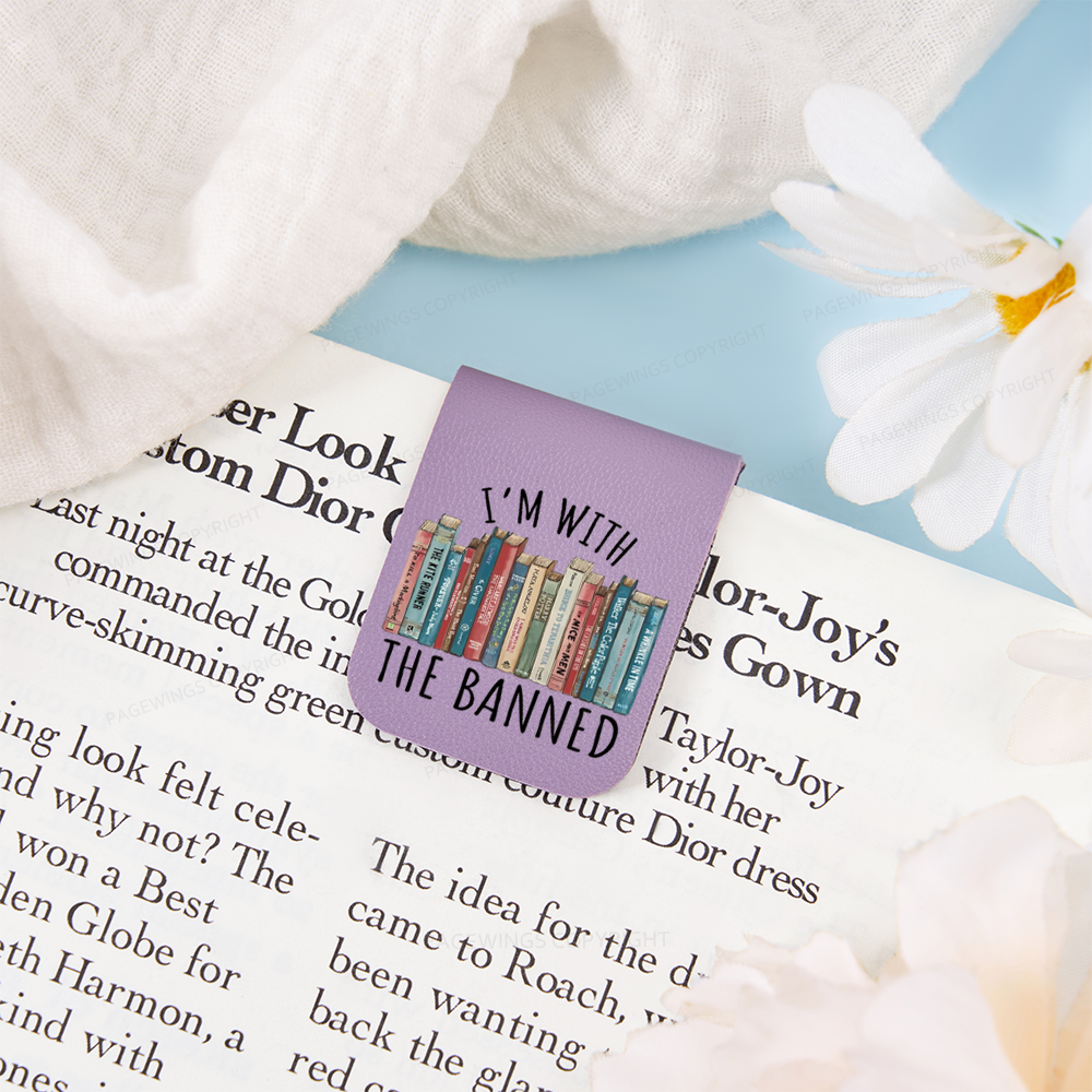 Pagewings I'm With The Banned Feathers Quotes Magnetic Bookmark