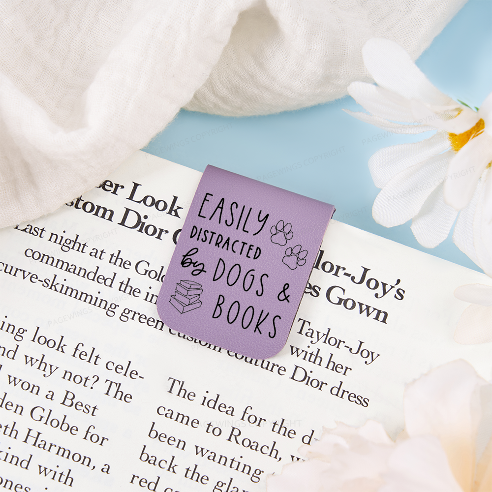 Pagewings Dogs And Books Feathers Quotes Magnetic Bookmark