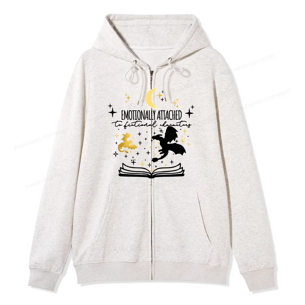 Pagewings Emotionally Attached To Fictional Characters Unisex Washed T