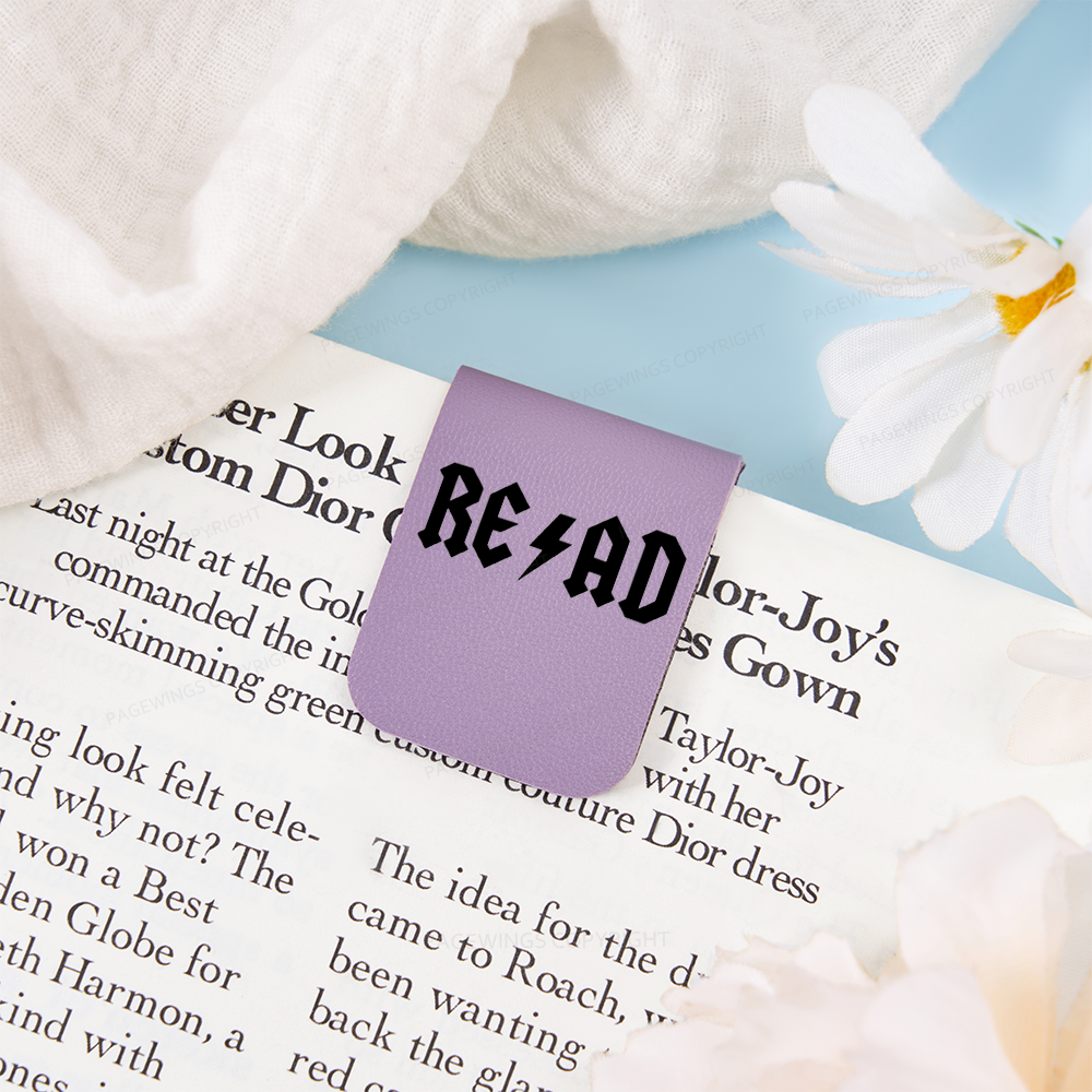 Pagewings Read Back In The Library "rock And Roll Feathers Quotes Magnetic Bookmark