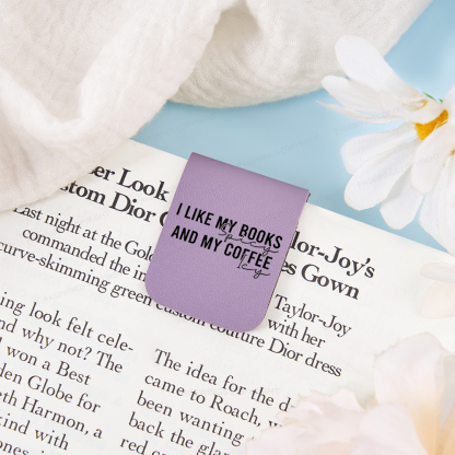 Pagewings I Like My Books And My Coffee Feathers Quotes Magnetic Bookmark