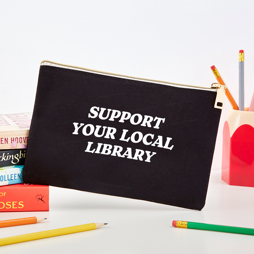 Pagewings Support Your Local Library Pouch