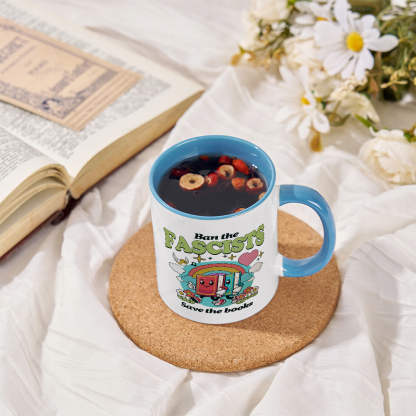 Pagewings Ban the Fascists Save the Books Mug