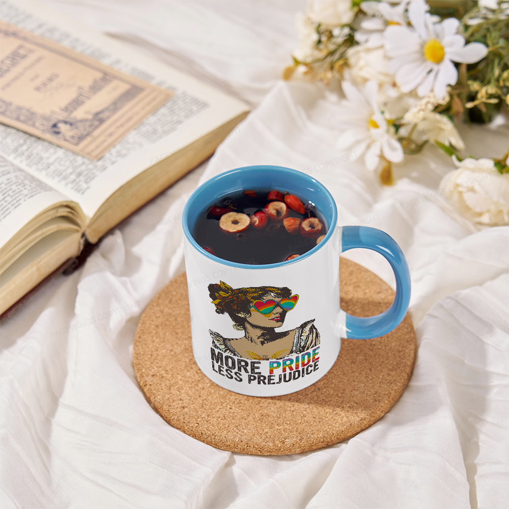 Pagewings More Pride Less Prejudice Mug