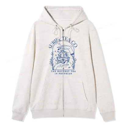 Pagewings A Court Of Thorns And Roses Unisex Fleece Zip Up Hoodie