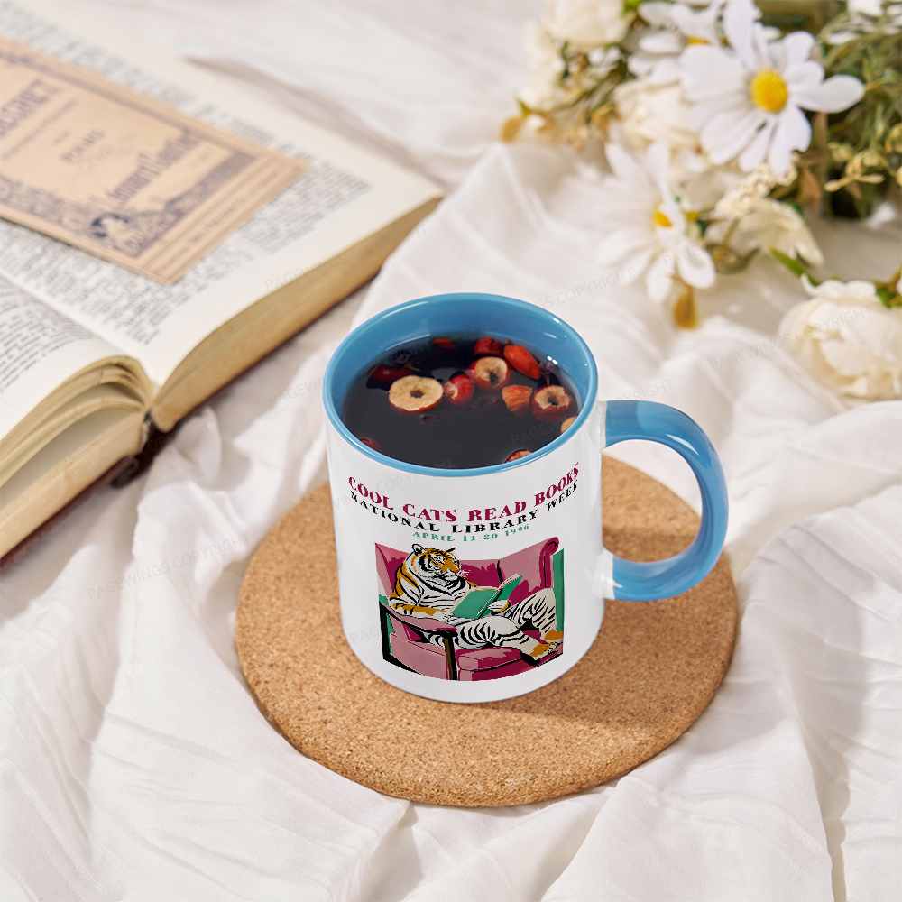 Pagewings Library Week Poster 1996 Mug