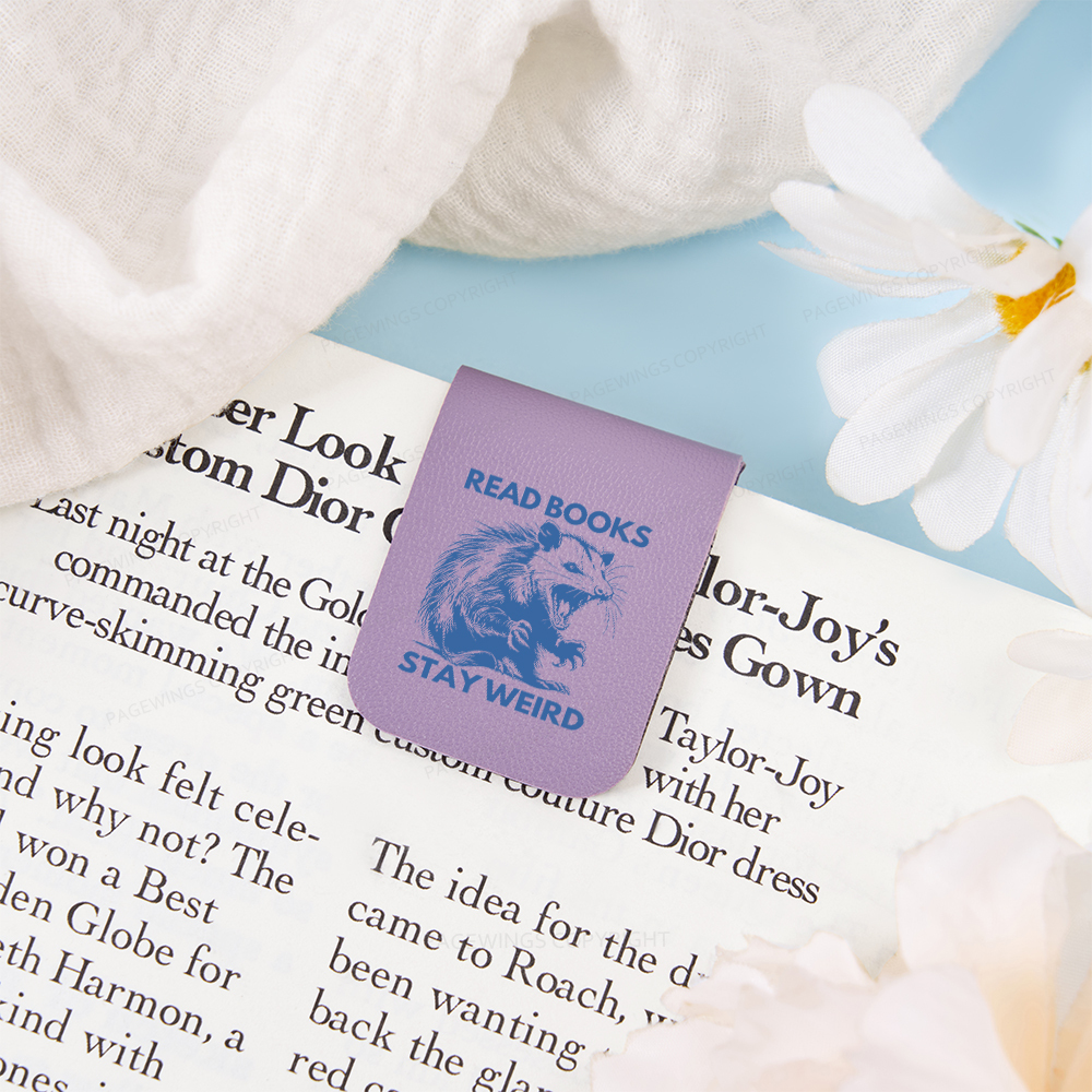 Pagewings Read Books Stay Weird Magnetic Bookmark