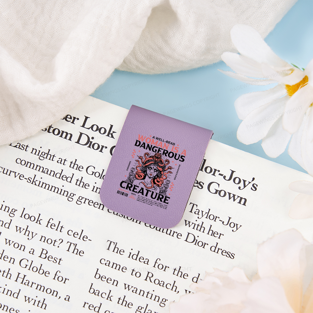 Pagewings  A Well-Read Woman is A Dangerous Creature Magnetic Bookmark