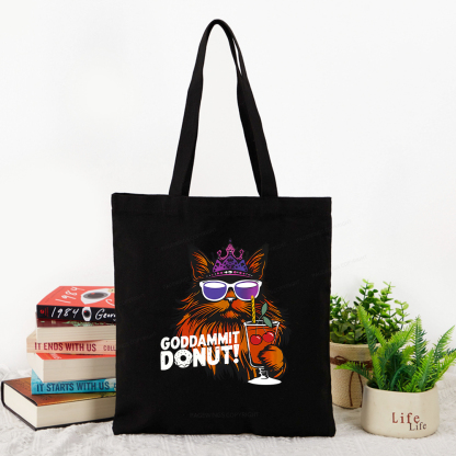 Pagewings Goddammit Donut Tote Bag