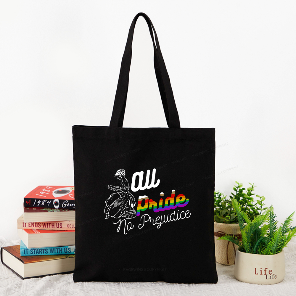 Pagewings All Pride No Prejudice Tote Bag