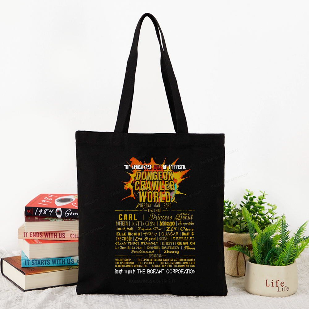 Pagewings Dungeon Crawler World Tour Tote Bag