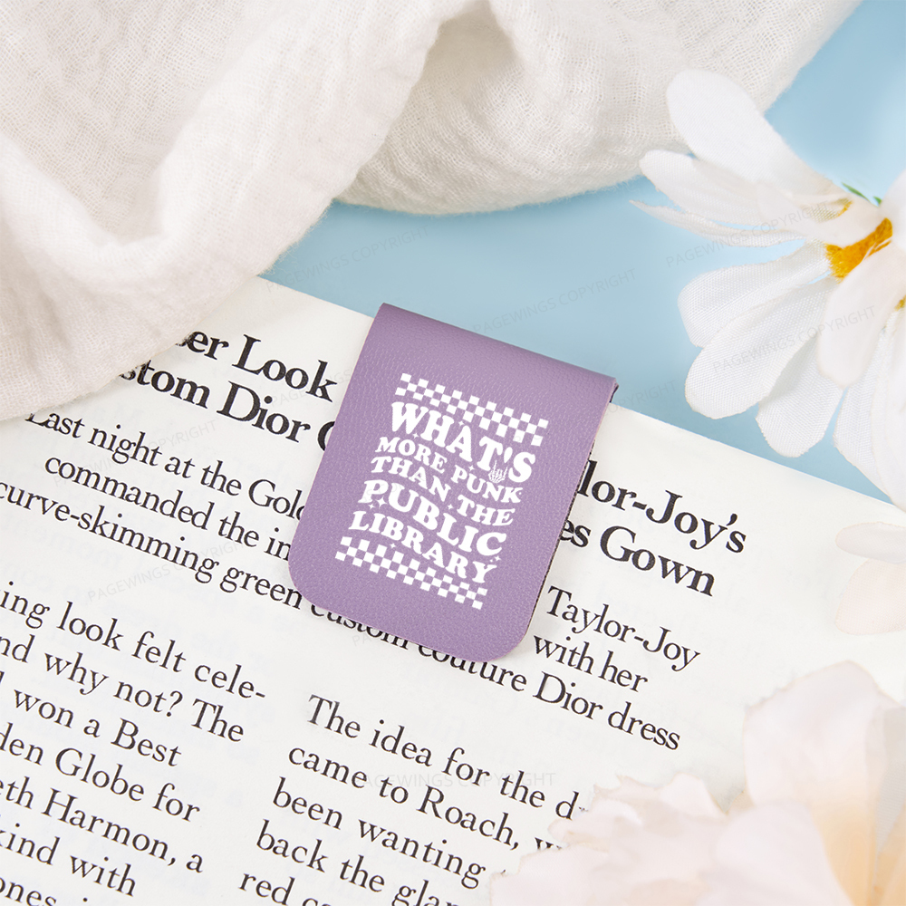 Pagewings Punk The Public Library Magnetic Bookmark