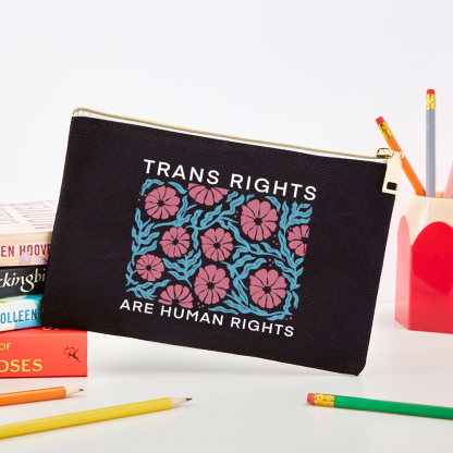Pagewings Trans Rights Are Human Rights Pouch