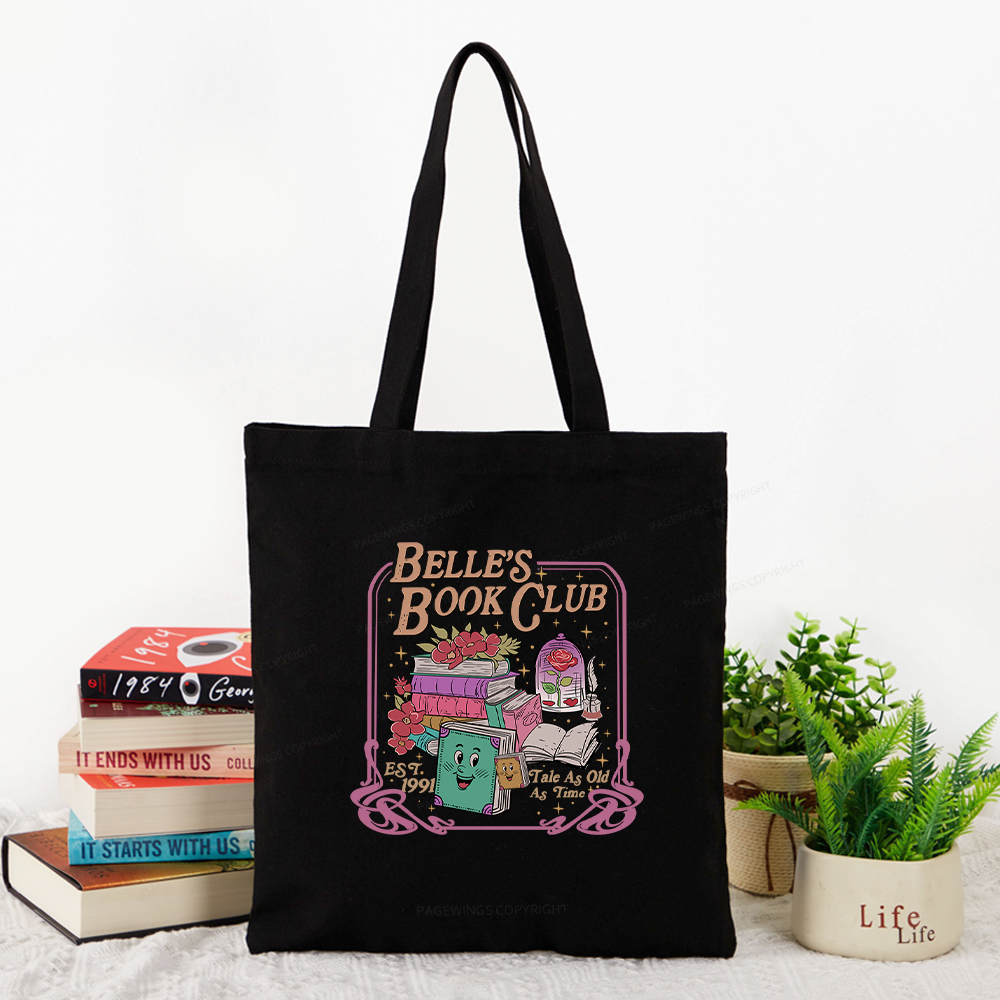 Pagewings Belle's Book Club Tote Bag