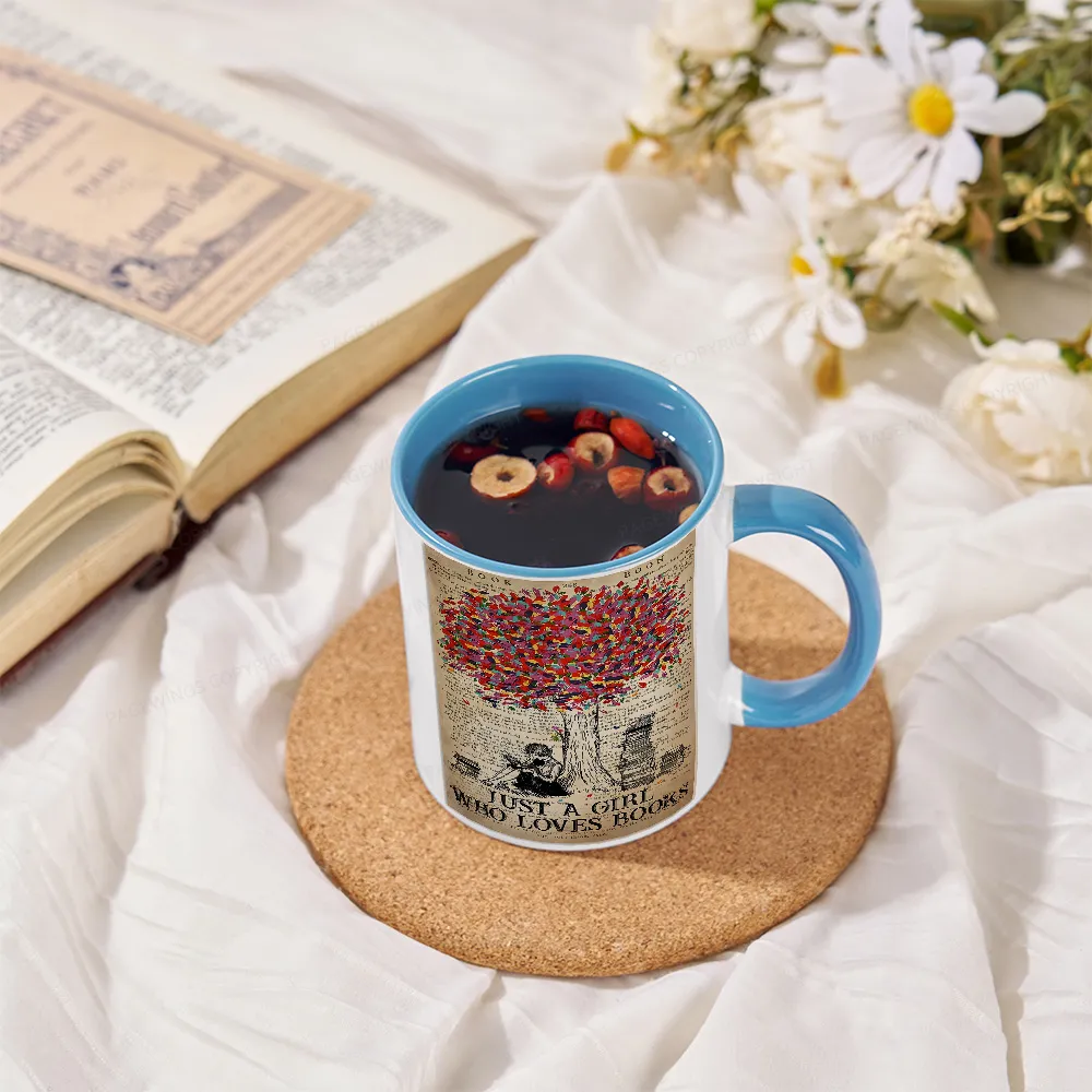 Pagewings Just A Girl Who Loves Books Mug