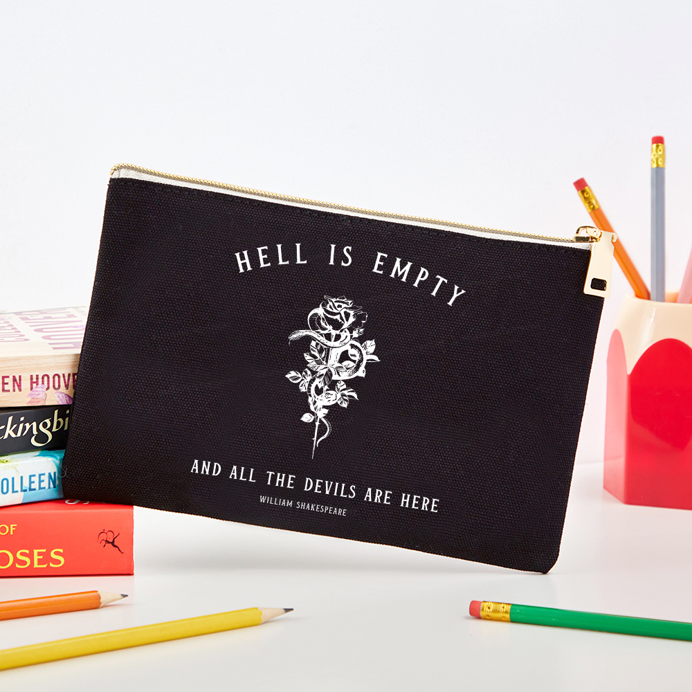 Pagewings Hell Is Empty And All The Devils Are Here Pouch