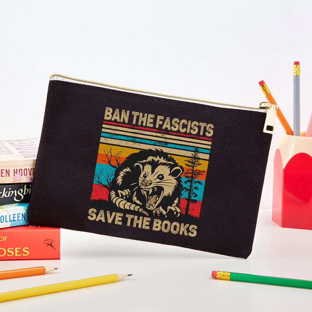 Pagewings Ban The Fascists Save The Books Pouch