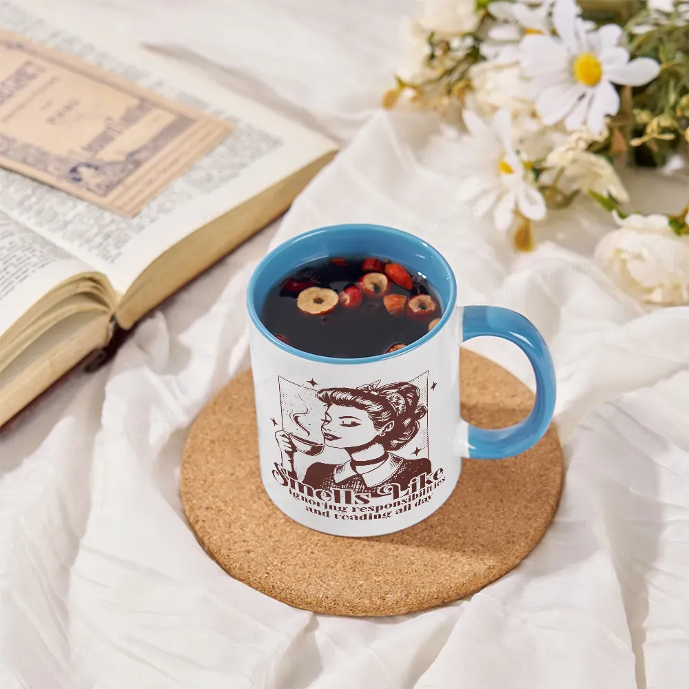 Pagewings Ignoring Responsiblities And Reading All Day Mug