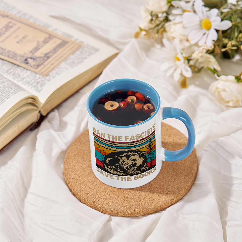Pagewings Ban The Fascists Save The Books Mug