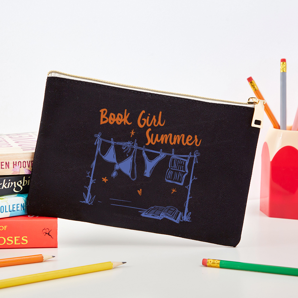 Pagewings Book Girl Summer Bookish Pouch