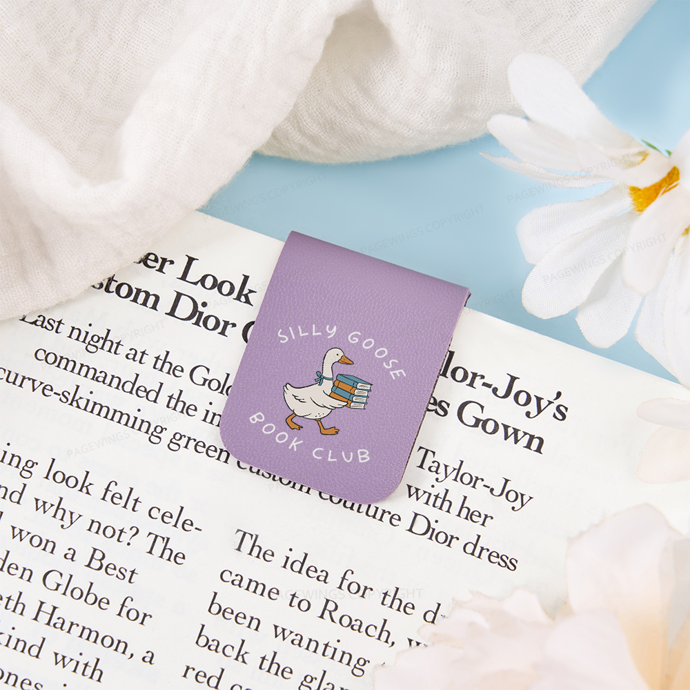 Pagewings Silly Goose Book Club Magnetic Bookmark