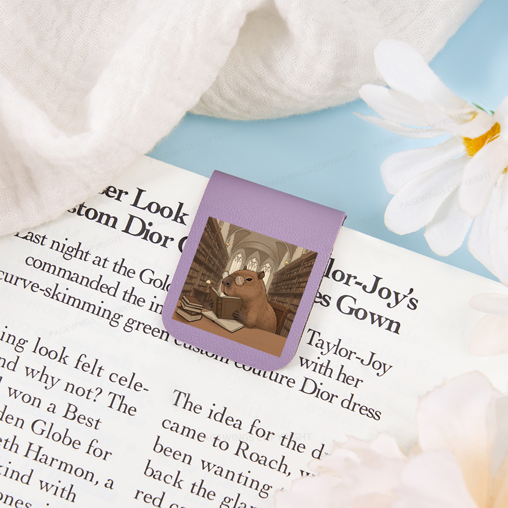 Pagewings The Reader Capybara Magnetic Bookmark