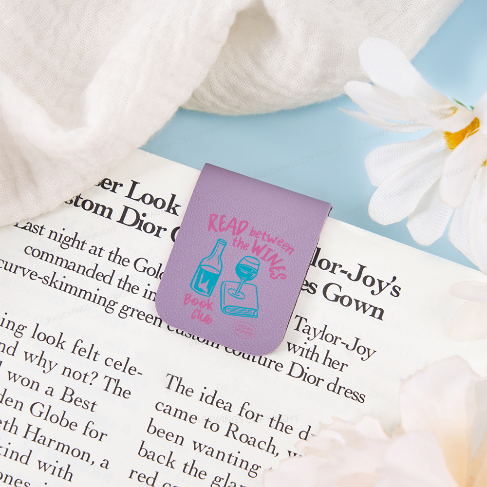 Pagewings Wine Lover Book Club Magnetic Bookmark
