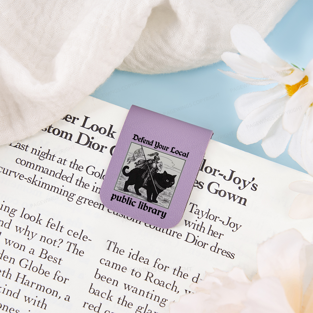 Pagewings Defend Your Local public library Magnetic Bookmark