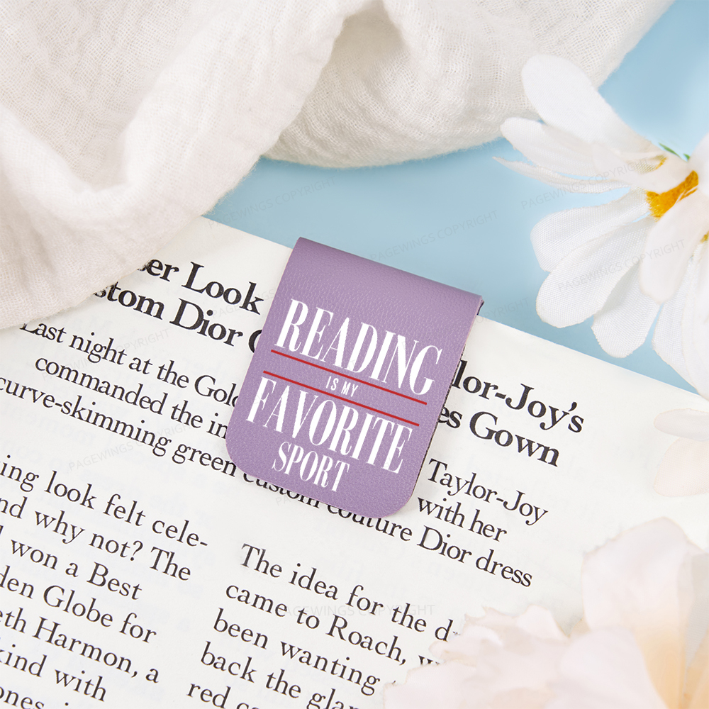 Pagewings Reading Is My Favorite Sport Magnetic Bookmark