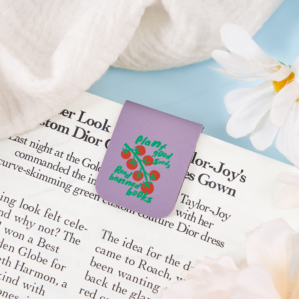 Pagewings Plant Good Seeds Read Banned Books Magnetic Bookmark