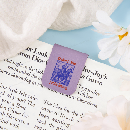 Pagewings Defend the Public Library Magnetic Bookmark