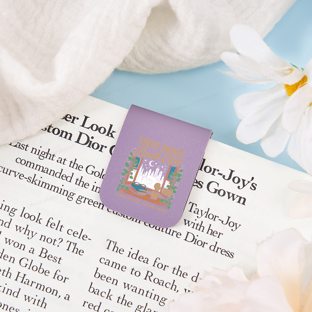 Pagewings Tired Moms Book Club Magnetic Bookmark