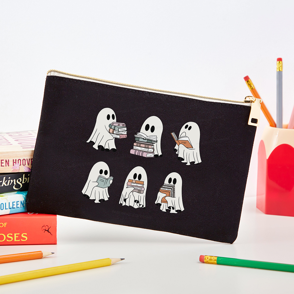 Pagewings Ghost Reading Halloween Pouch