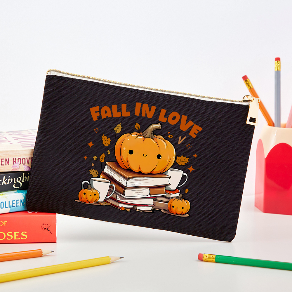 Pagewings Thanksgiving Fall in Love with Reading Pouch