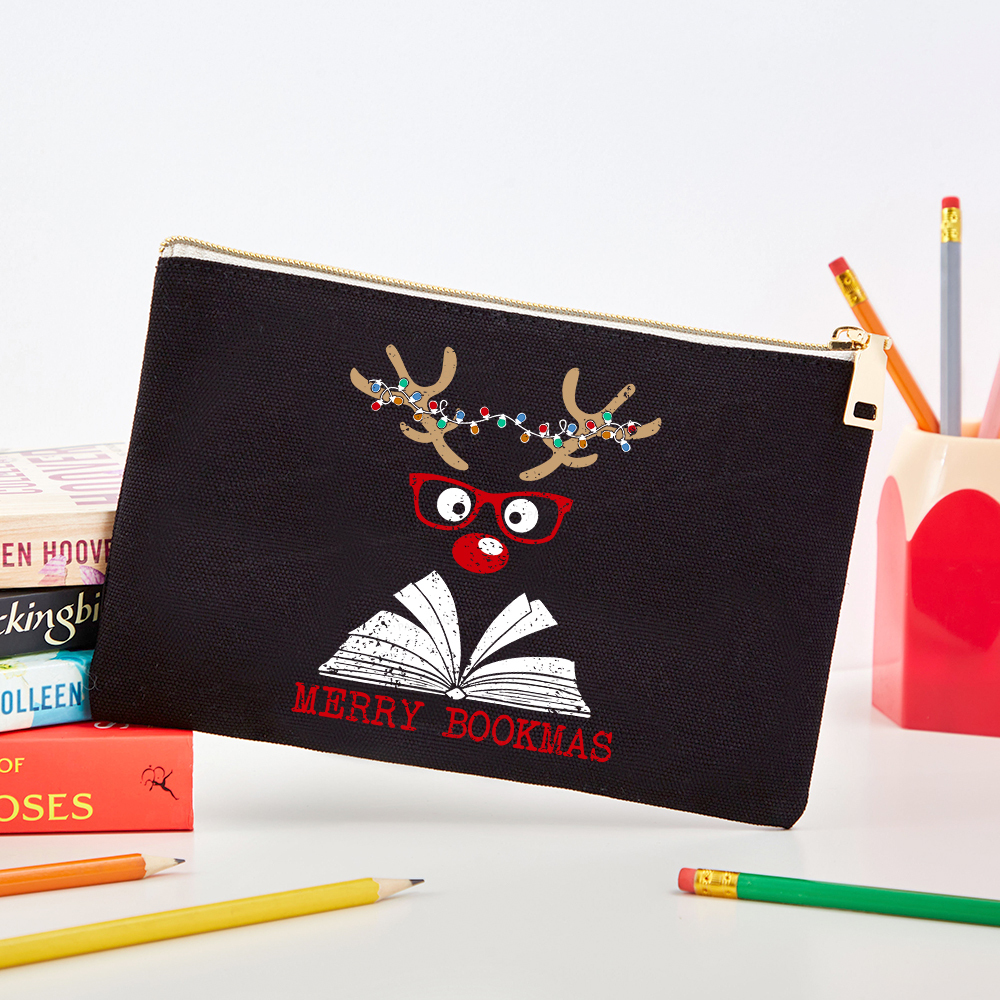 Pagewings Christmas Reindeer Reading Pouch