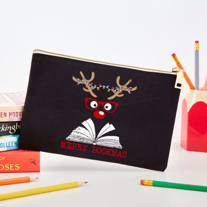 Pagewings Christmas Reindeer Reading Pouch