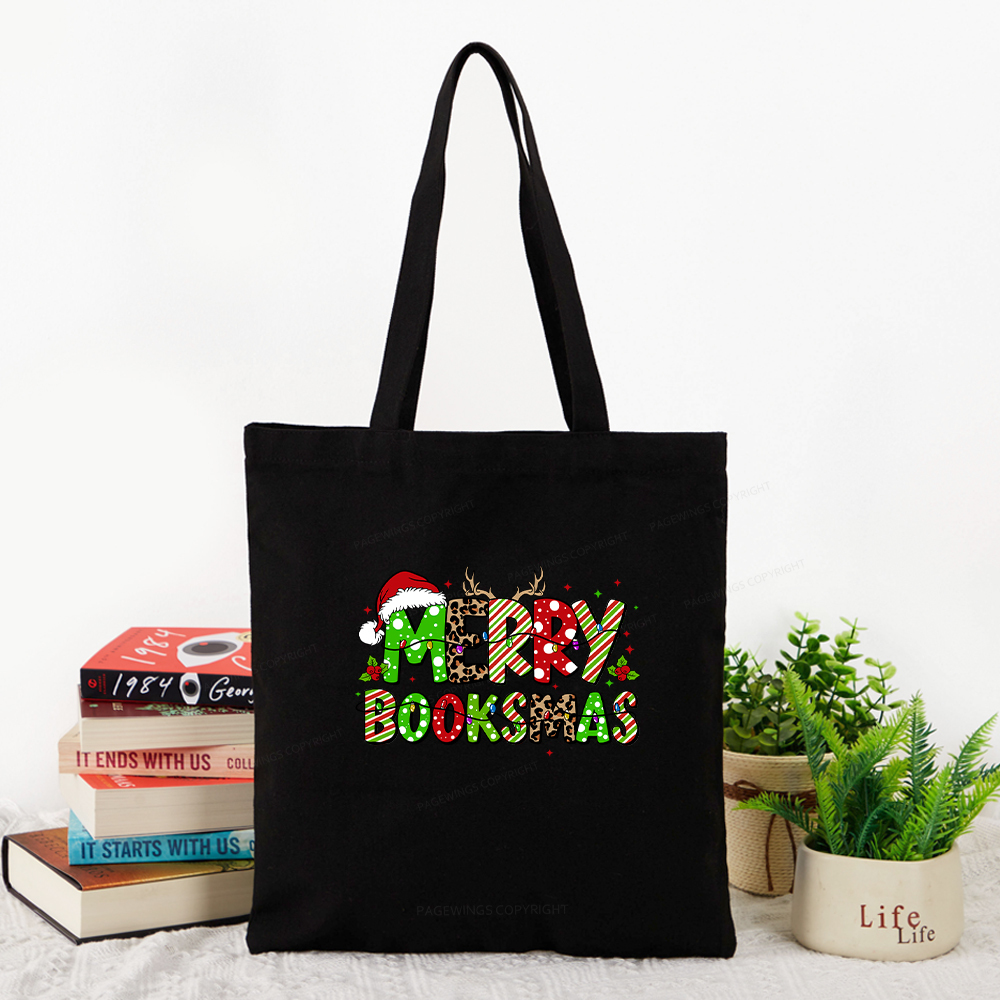 Pagewings Merry Booksmas Tote Bag