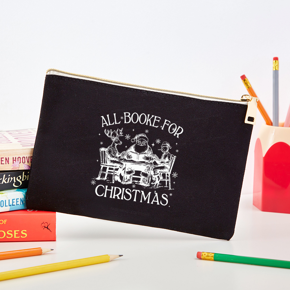 Pagewings Retro All Booked For Christmas Pouch