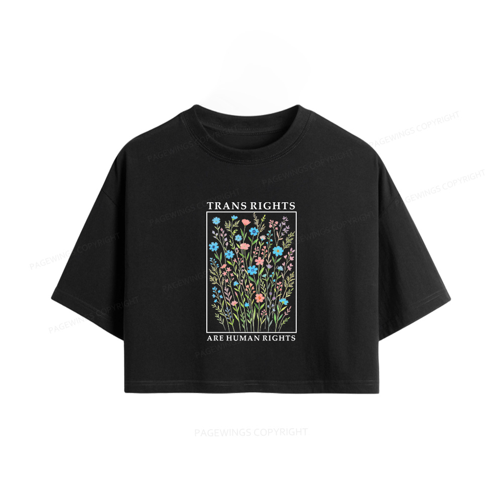 Pagewings Literacy And Justice For All Women Crop Tops