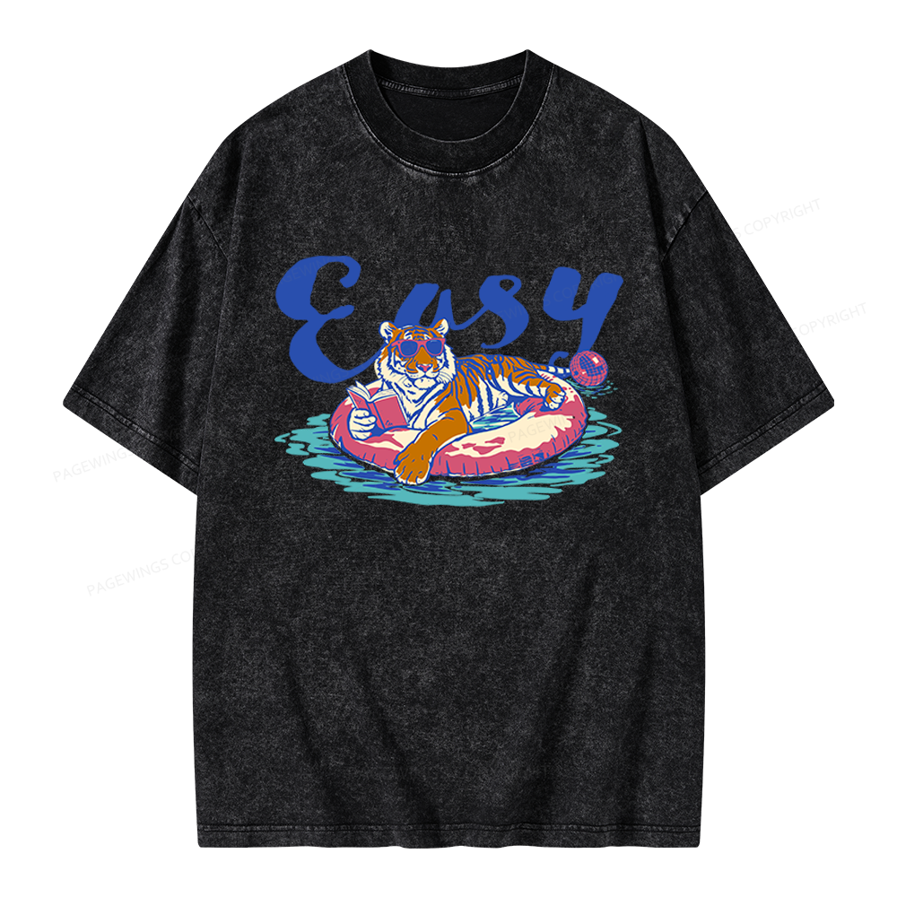 Pagewings Summer Reading Unisex Washed T-shirt